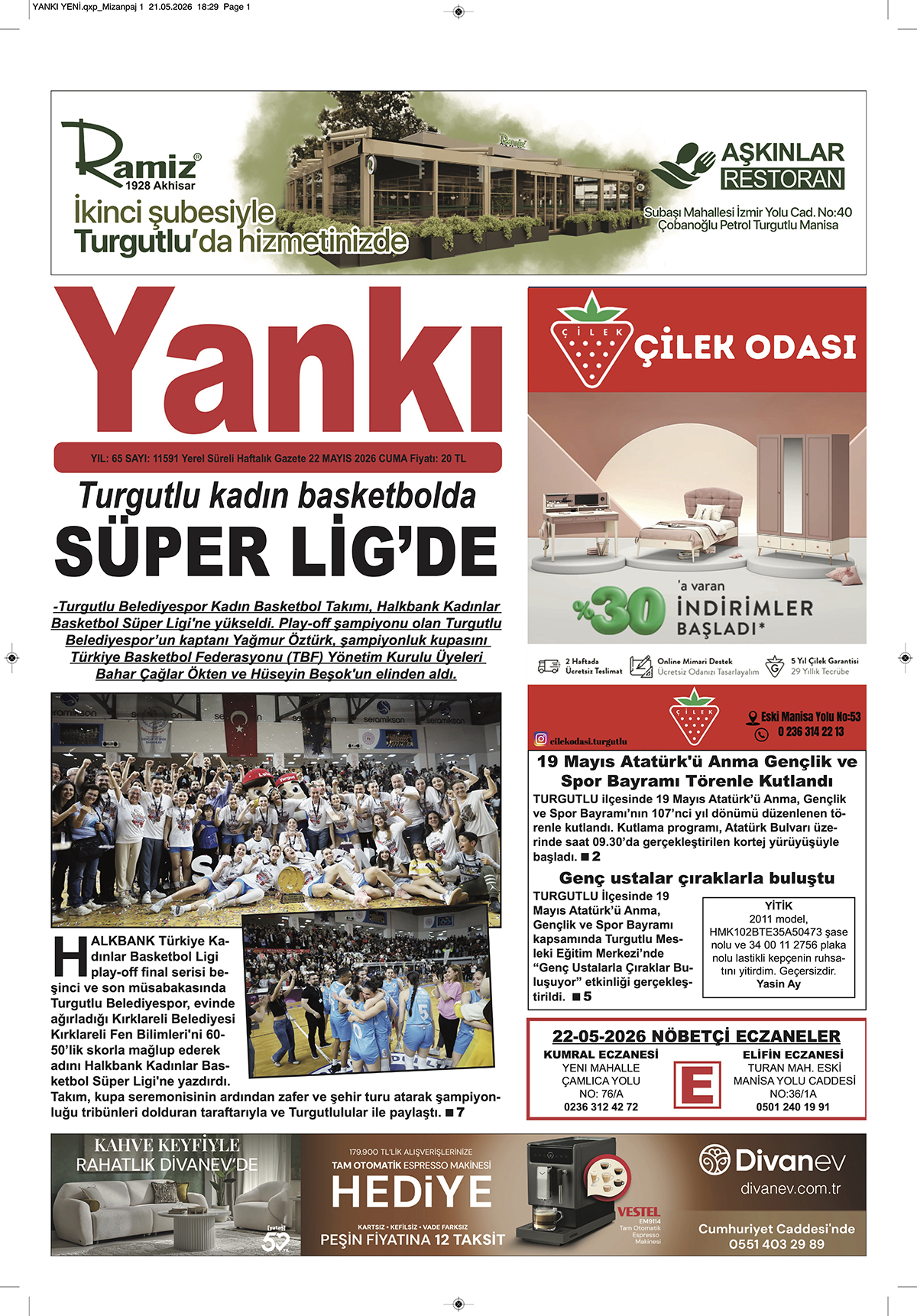 YANKI 22 MAYIS 2026 CUMA