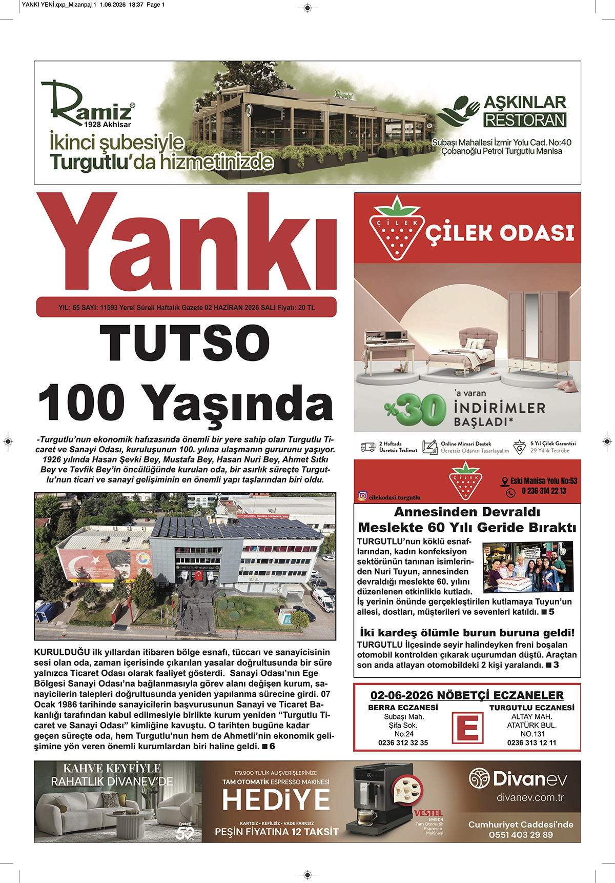 YANKI 02 HAZİRAN 2026 SALI