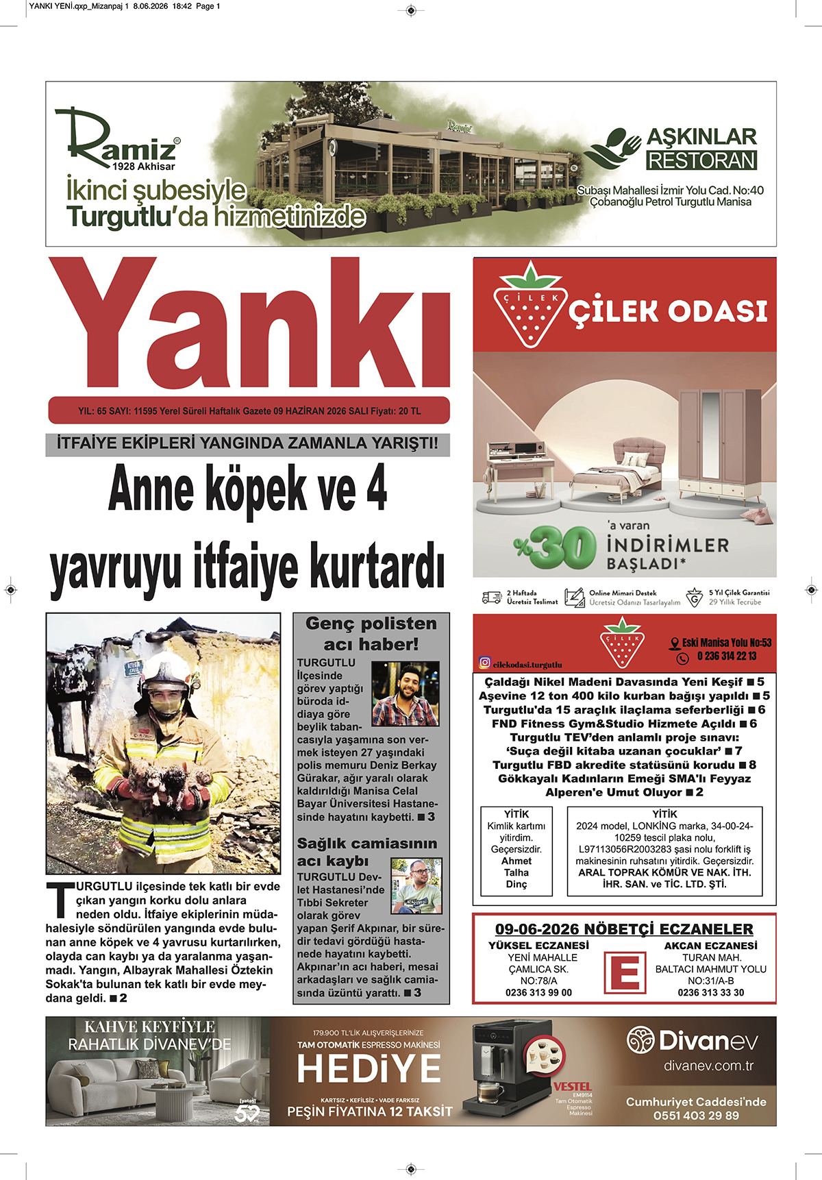YANKI 09 HAZİRAN 2026 SALI