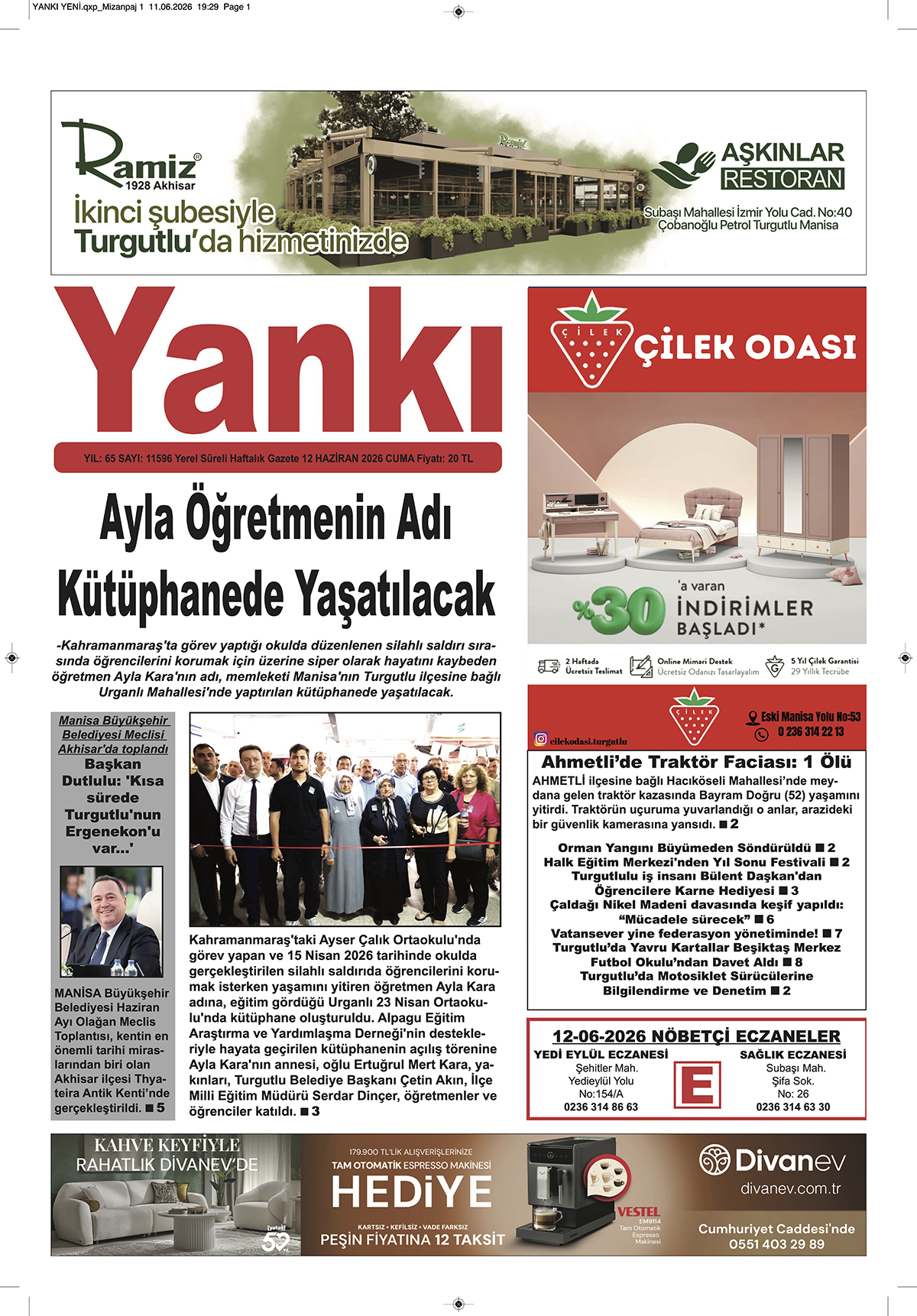 YANKI 12 HAZİRAN 2026 CUMA