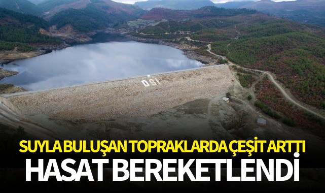 Manisa Gördes'te suyla buluşan topraklarda çeşit arttı, hasat bereketlendi