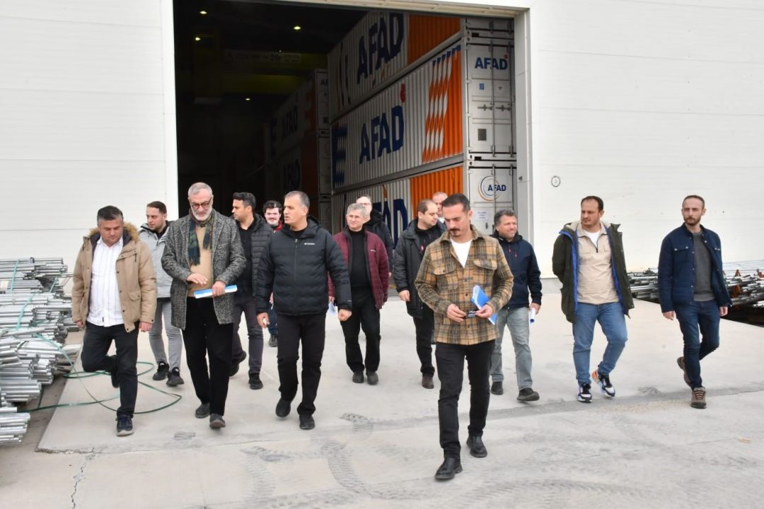 AFAD’ın bölgesel lojistik merkezi incelendi
