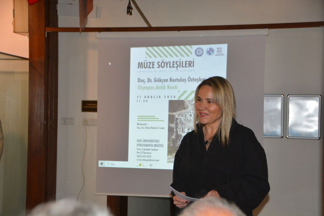 Doç. Dr. Öztaşkın, Olimpos Antik Kenti kazı çalışmalarını anlattı