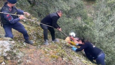 Uçurumdan yuvarlanan zihinsel engelli adam yaralandı