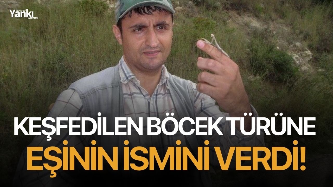 Keşfedilen böcek türüne eşinin ismini verdi!