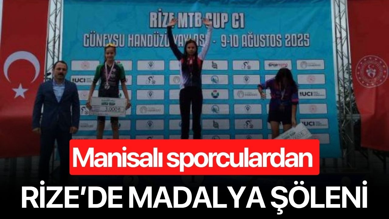 Manisalı sporculardan Rize’de madalya şöleni