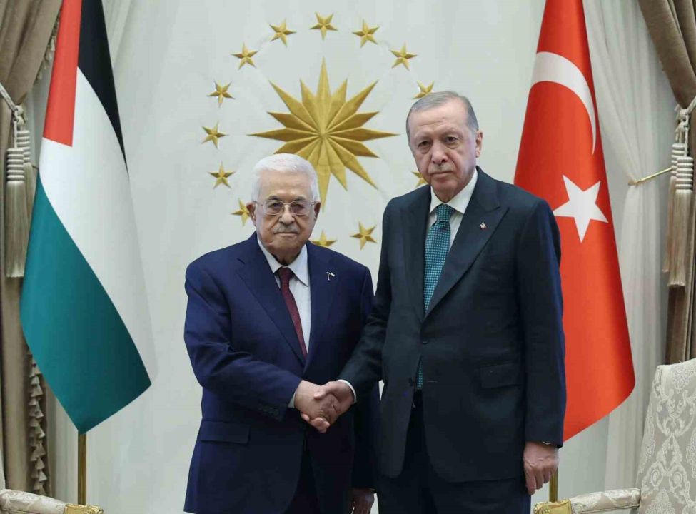 Cumhurbaşkanı Erdoğan, Filistin Devlet Başkanı Abbas ile görüştü