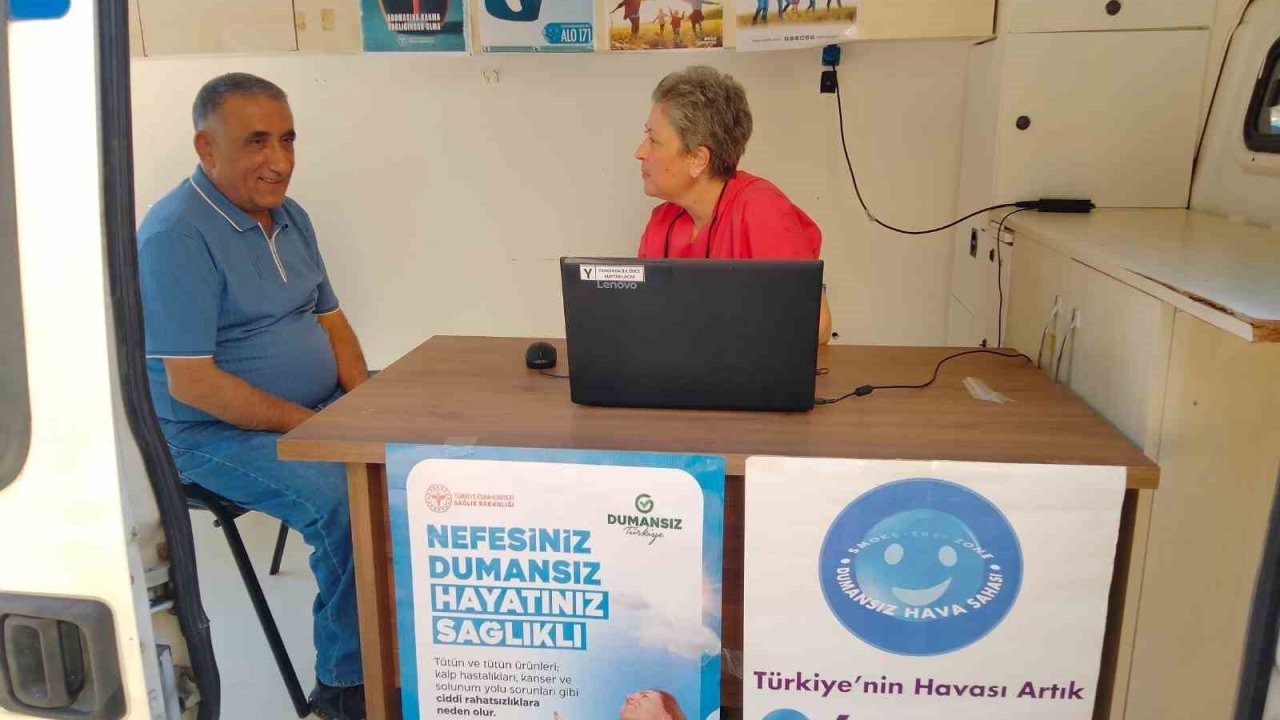 Manisa’da mobil sigara bırakma aracı sahaya indi