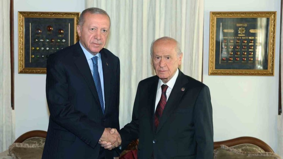 Cumhurbaşkanı Erdoğan, MHP Lideri Bahçeli ile bir araya geldi