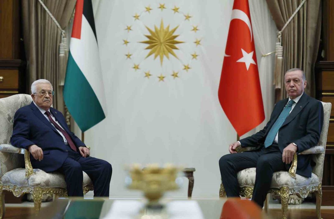 Cumhurbaşkanı Erdoğan, Filistin Devlet Başkanı Abbas ile görüştü