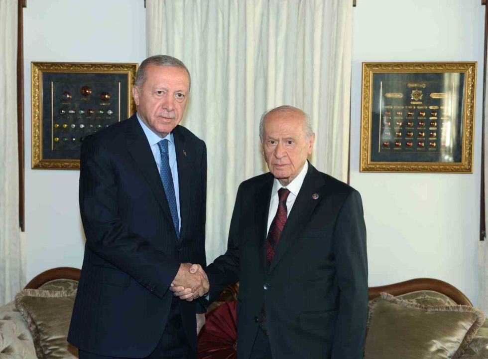 Cumhurbaşkanı Erdoğan, MHP Lideri Bahçeli ile bir araya geldi