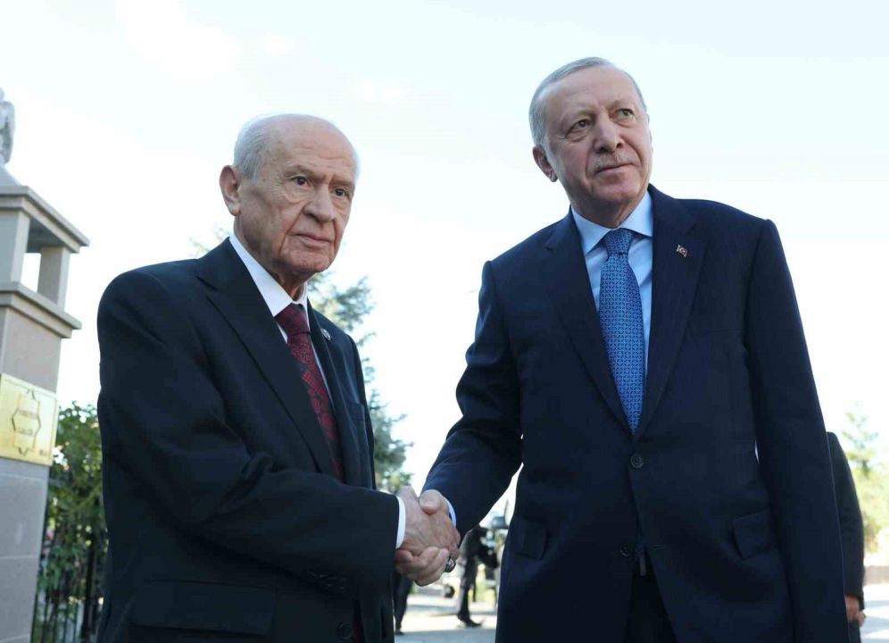 Cumhurbaşkanı Erdoğan, MHP Lideri Bahçeli ile bir araya geldi