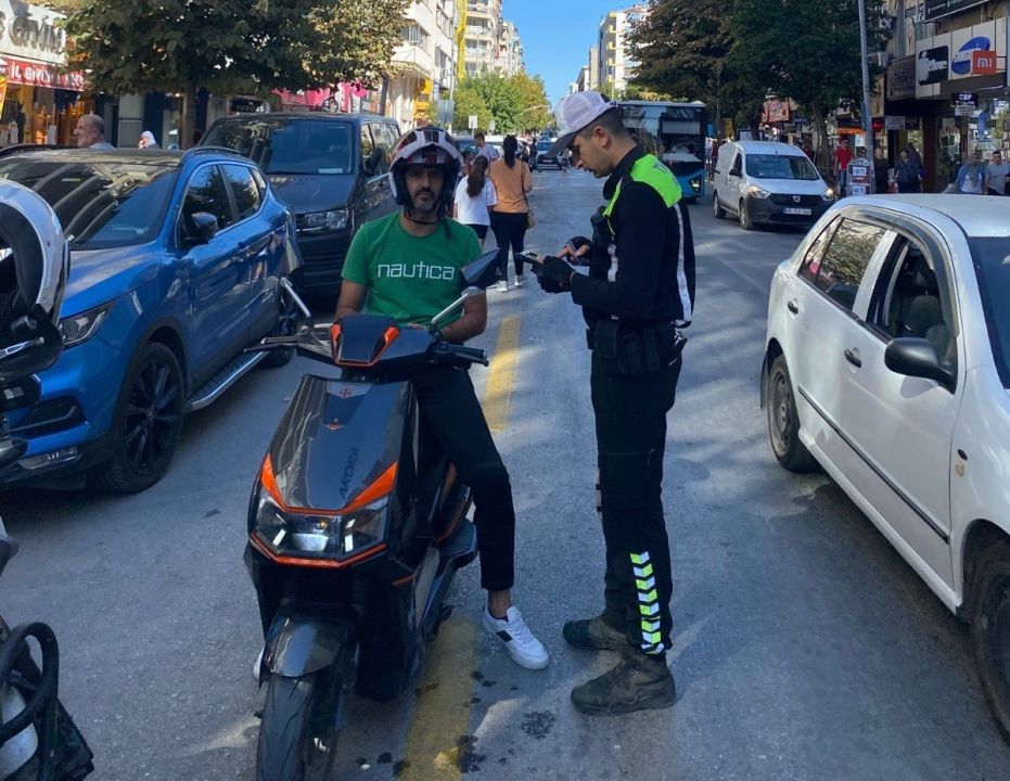 Turgutlu ve Manisa genelinde motosiklet ve motorlu bisikletlere denetim