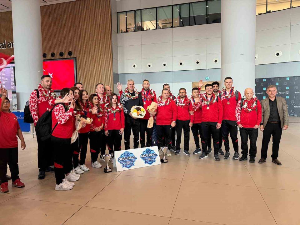 Avrupa şampiyonu kadın ve erkek Goalball Milli Takımı yurda döndü