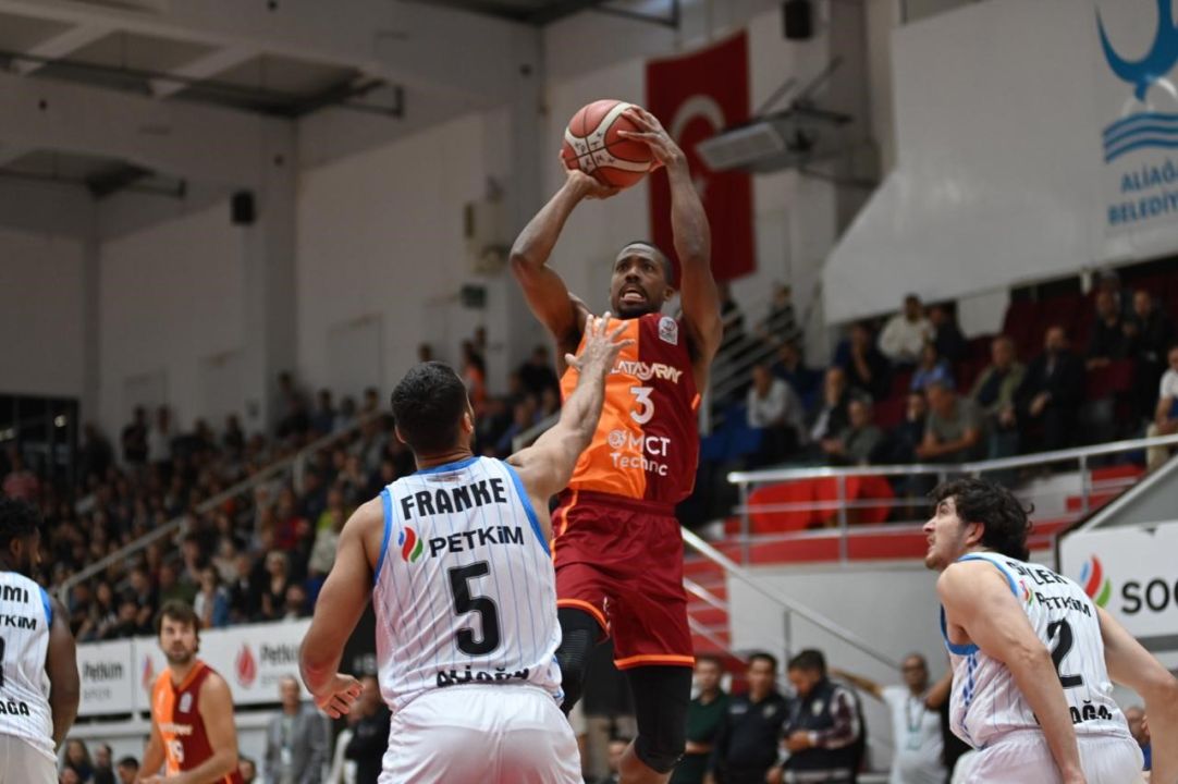 Basketbol Süper Ligi: Aliağa Petkimspor: 75 - Galatasaray: 80
