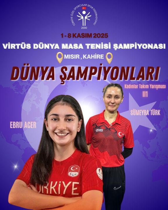 Özel Sporcular Para Masa Tenisi Mili Takımı, Dünya şampiyonu