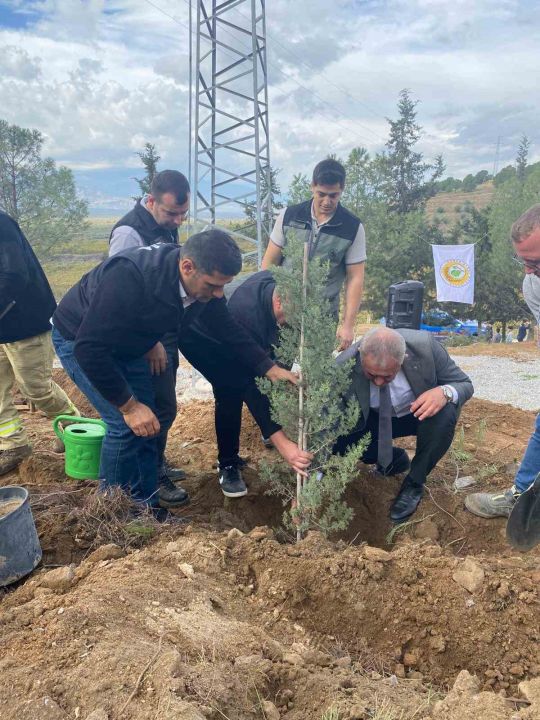 Alaşehir’de 3 bin fidan toprakla buluştu