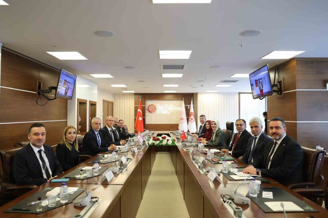 Bakan Göktaş, KKTC Çalışma ve Sosyal Güvenlik Bakanı Hasipoğlu ile bir araya geldi