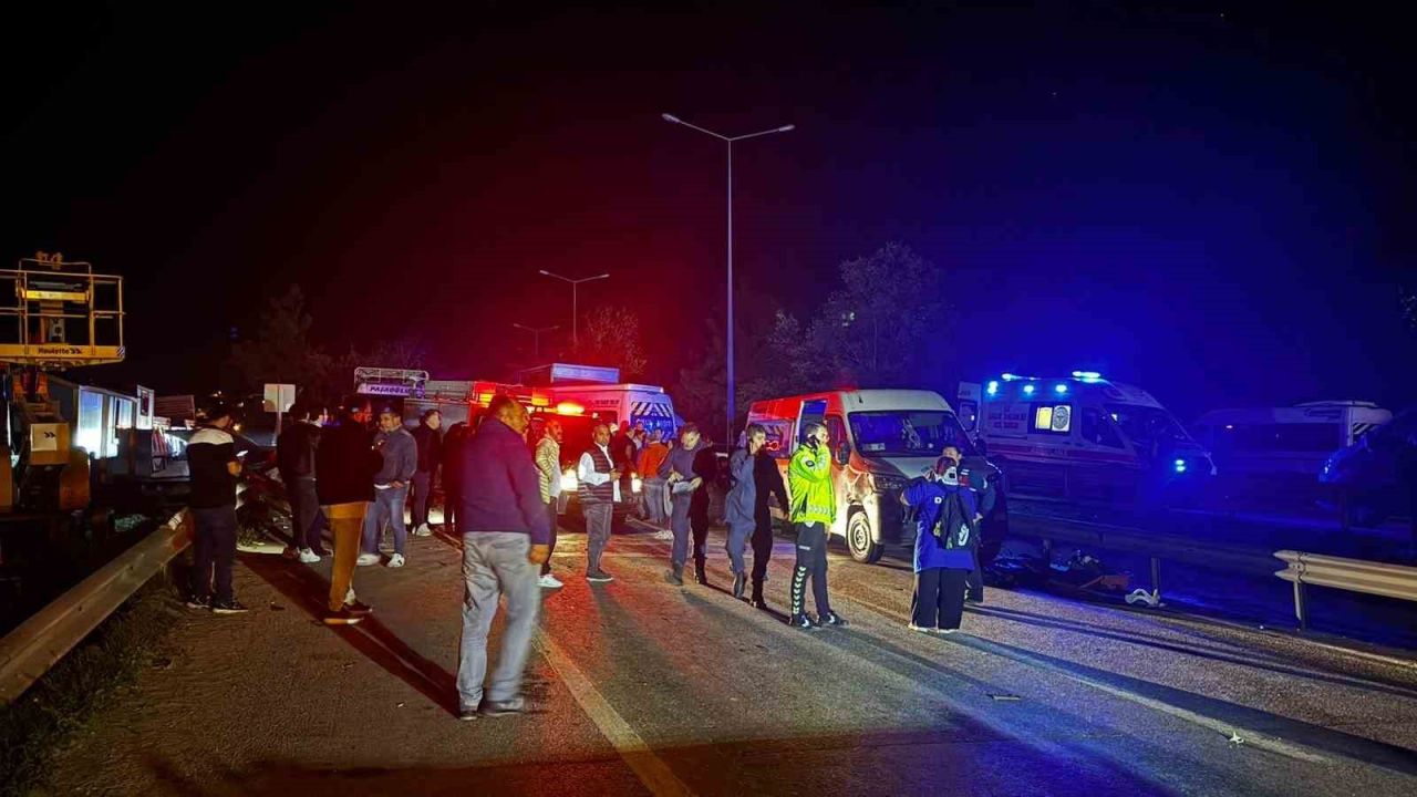 Zincirleme kaza: 1 ölü, 13 yaralı!