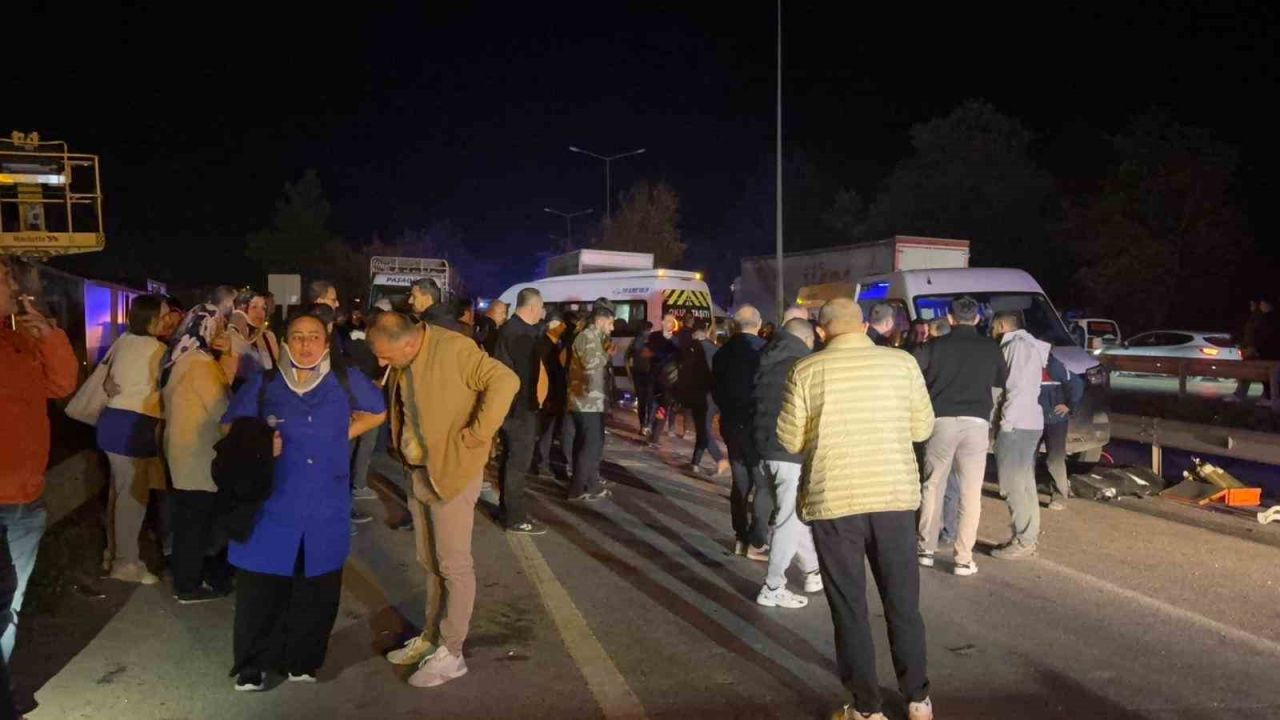 Zincirleme kaza: 1 ölü, 13 yaralı!