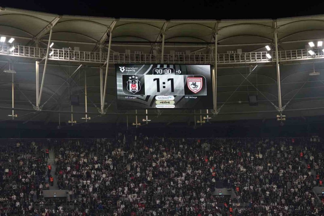 Trendyol Süper Lig: Beşiktaş: 1 - Samsunspor: 1 (Maç sonucu)