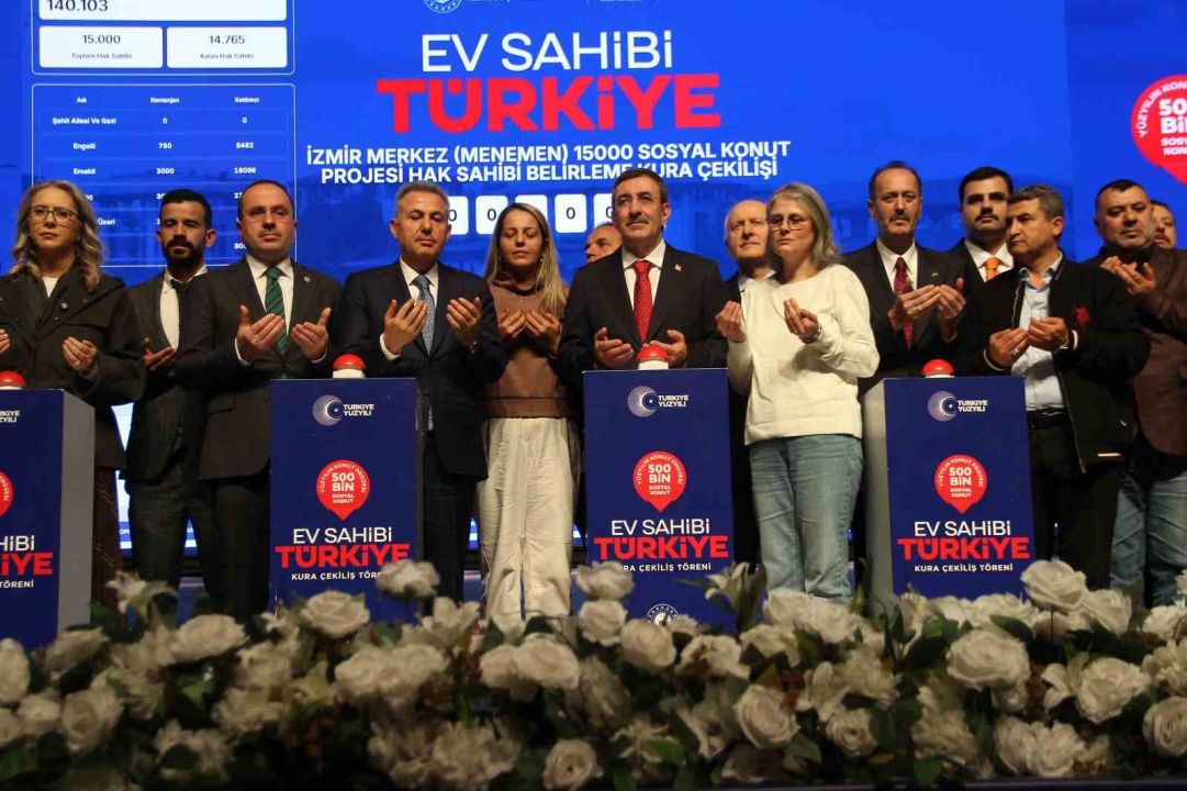 İzmir’de 21 bin konutun kurası çekildi!