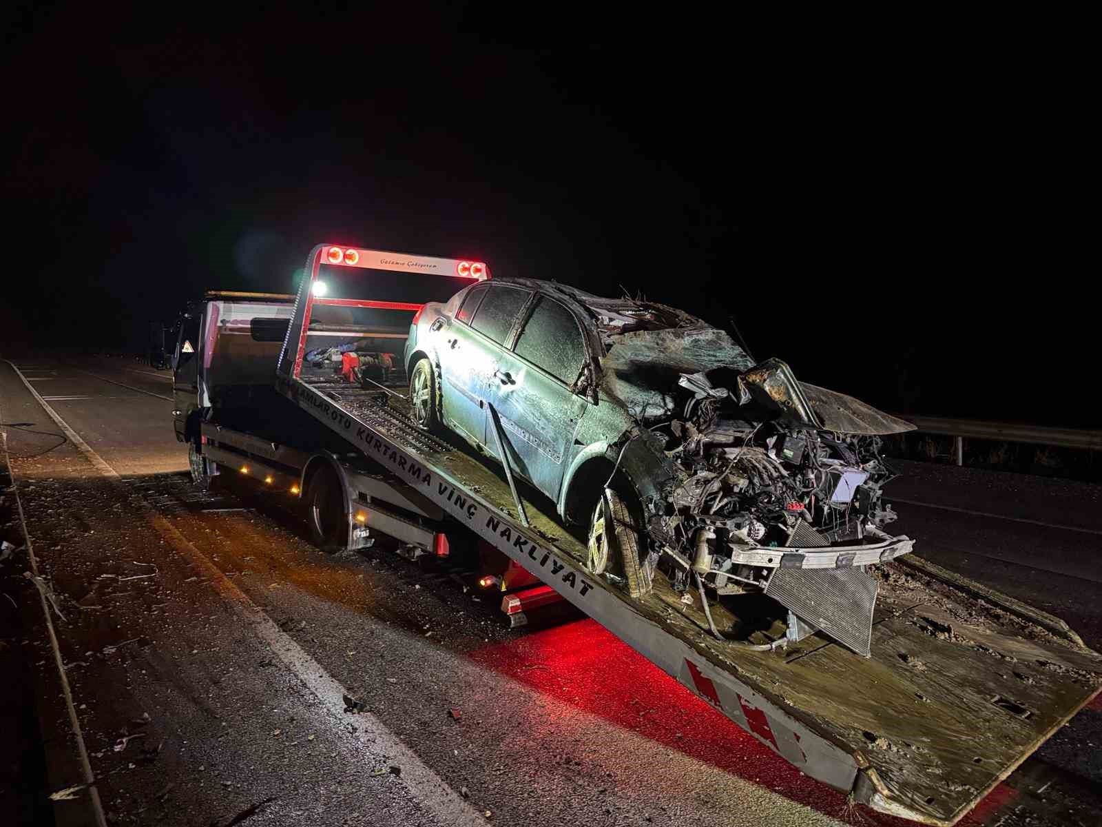 Ege'de kaza! Takla atan otomobilde 1 kişi yaşamını yitirdi