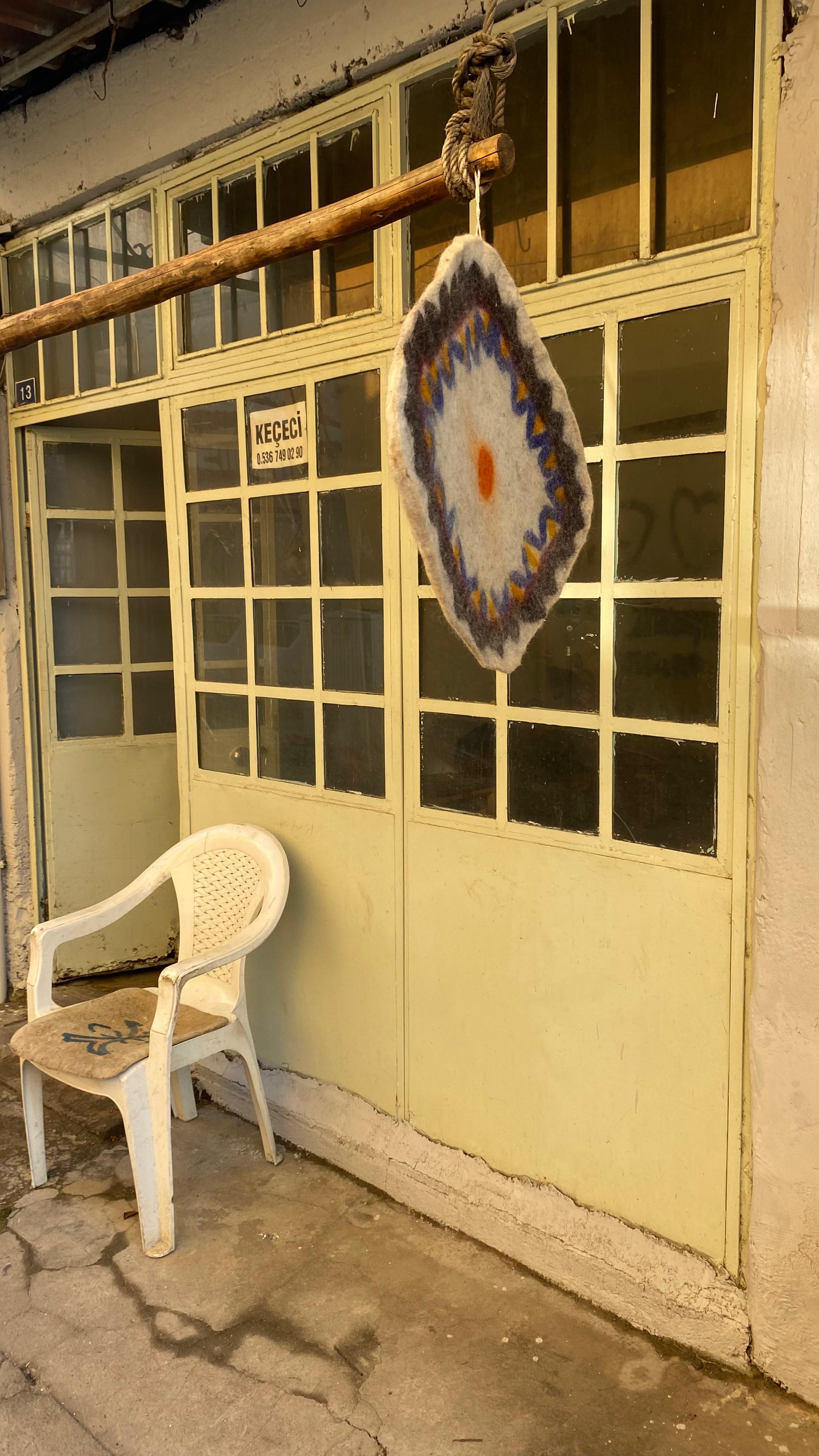 Keçecilik mesleğini Turgutlu’da 50 yıldır yaşatıyor