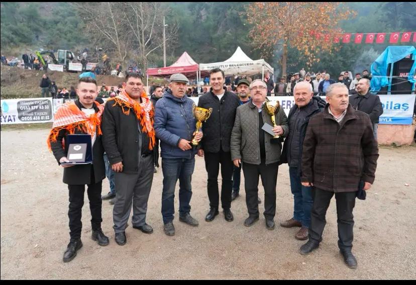 Gökkaya'da 26.Geleneksel Deve Güreşleri Şenliği ilgi gördü