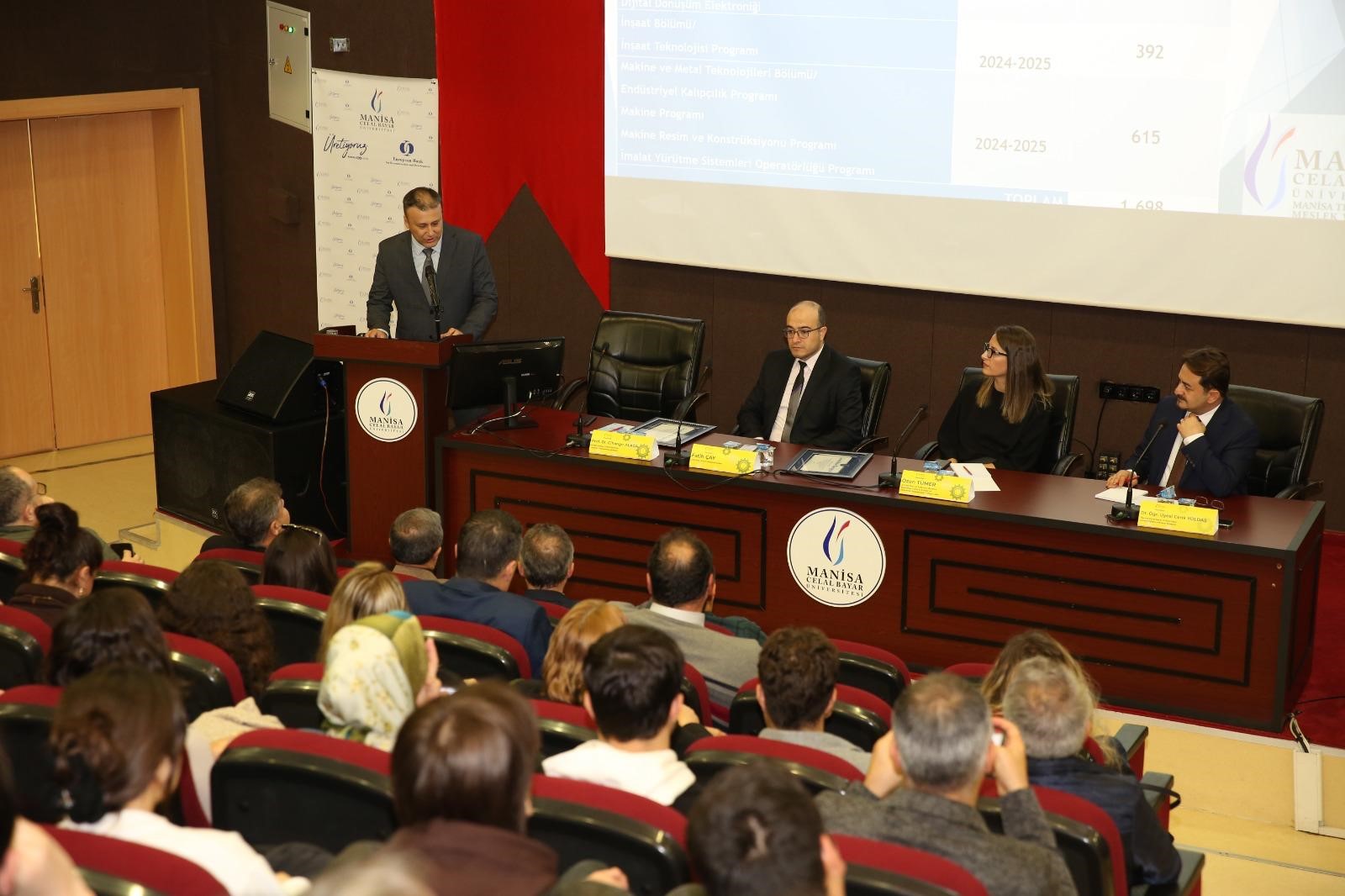 Geleceğin Teknikerleri Paneli Manisa Celal Bayar Üniversitesinde gerçekleşti