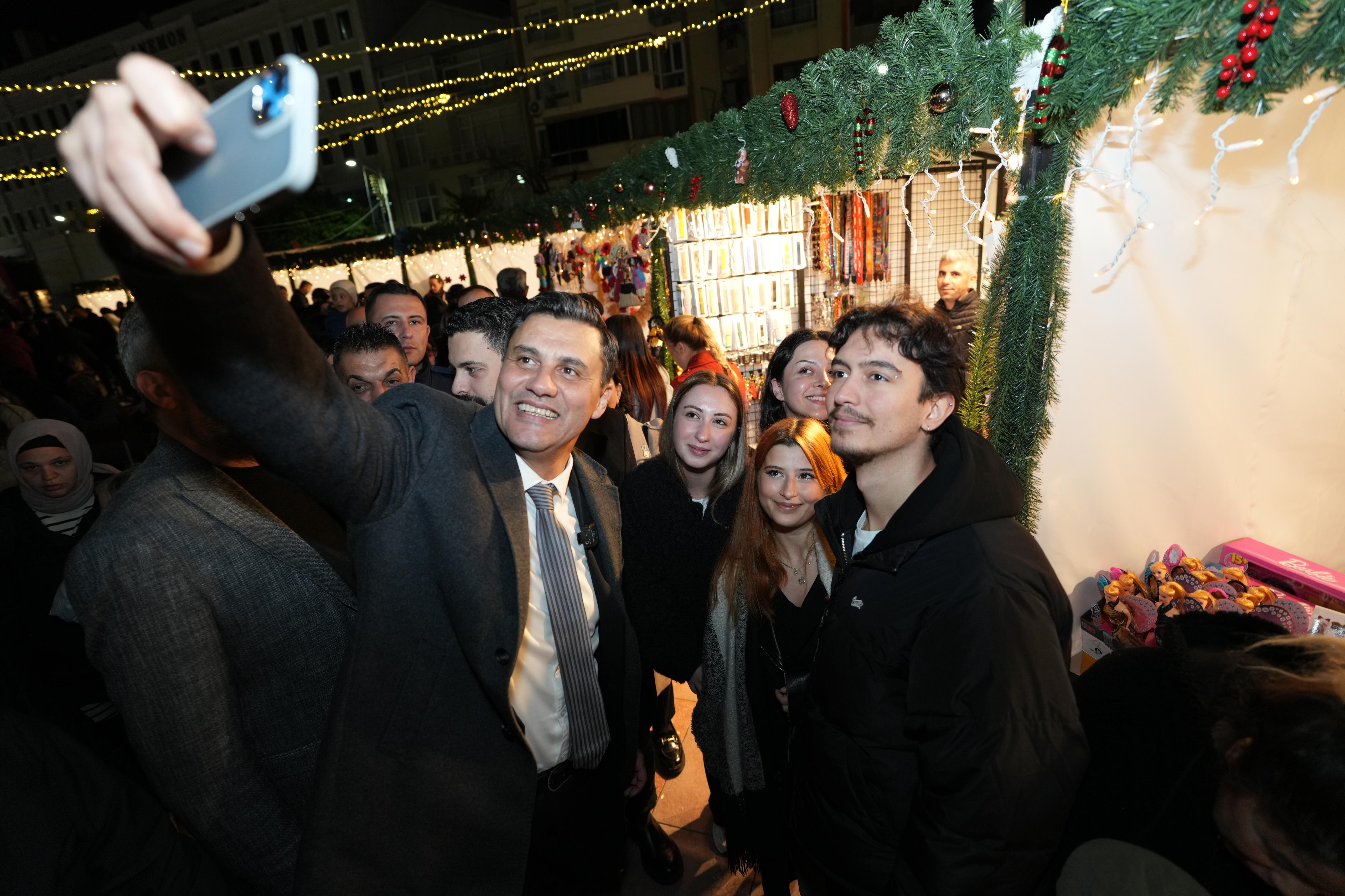 Manisa’nın ilk kez kurulan ‘yeni yıl panayırı’ coşkuyla açıldı