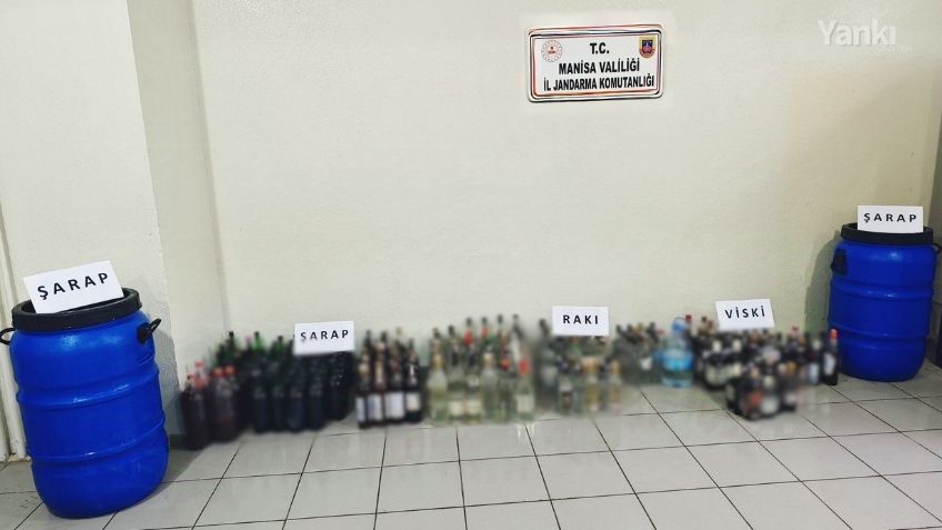 Manisa'da Operasyon: Çok Sayıda Sahte Alkol Ele Geçirildi!