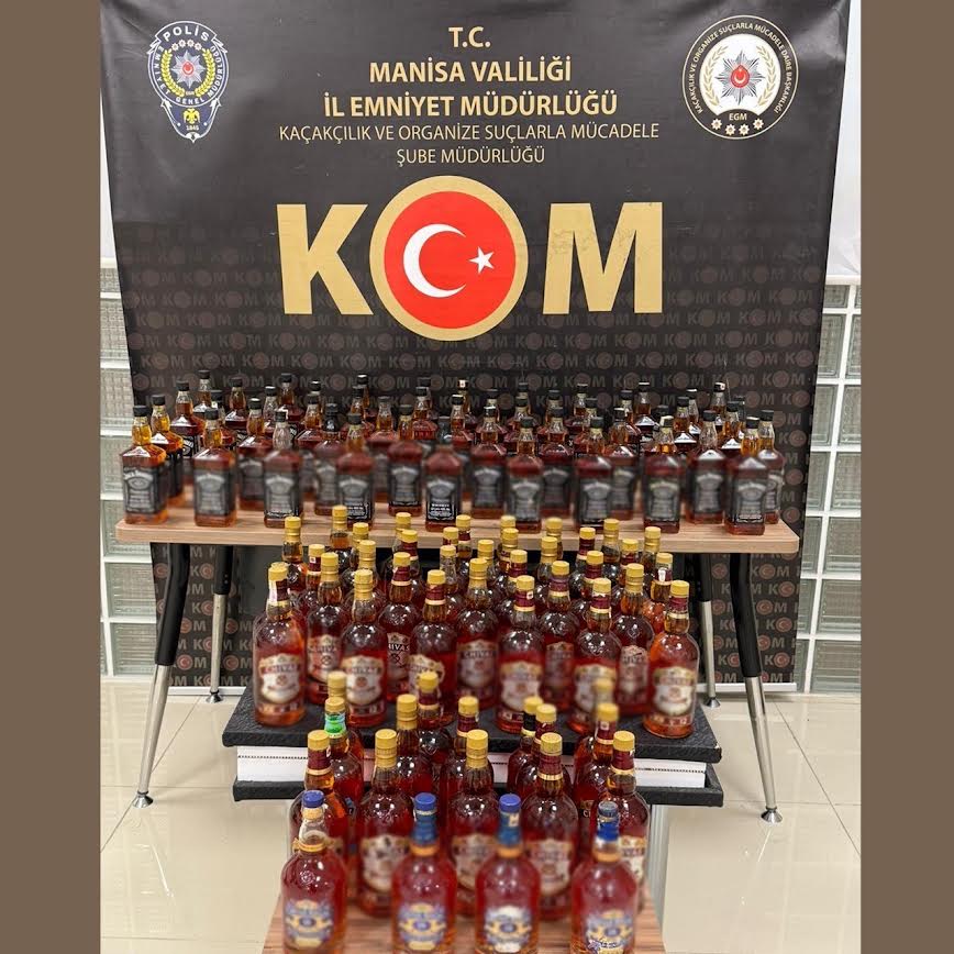 Turgutlu ve 7 diğer ilçede  kaçak alkol operasyonu!