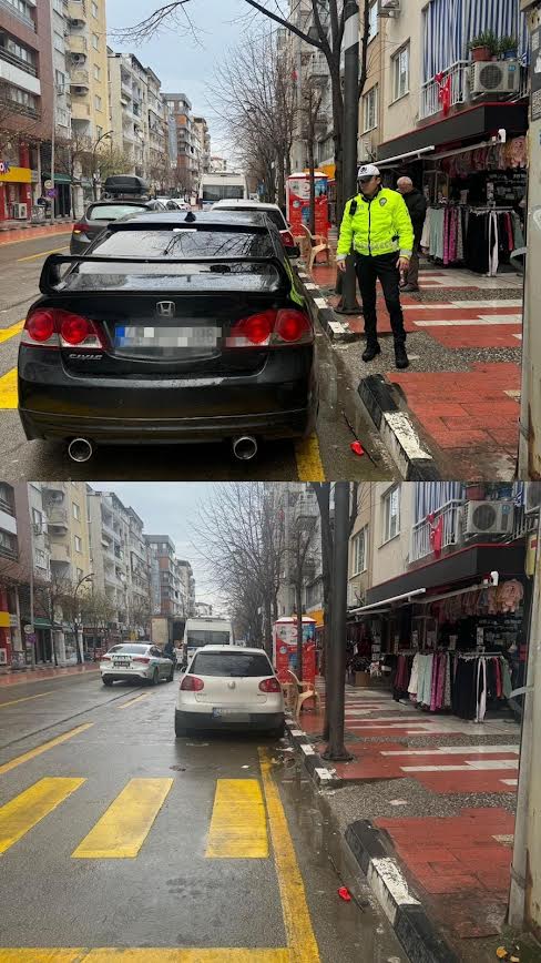 Manisa'da trafik denetimi: 16 araç trafikten men!
