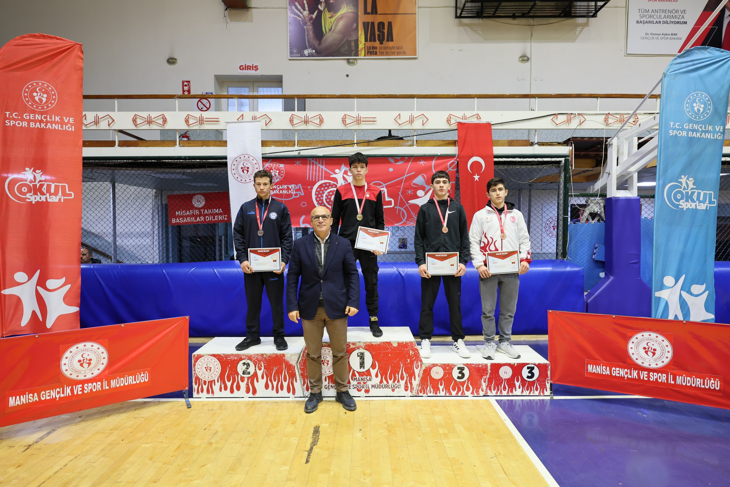 Manisa Okul Sporları Güreş Grup Müsabakaları Sona Erdi