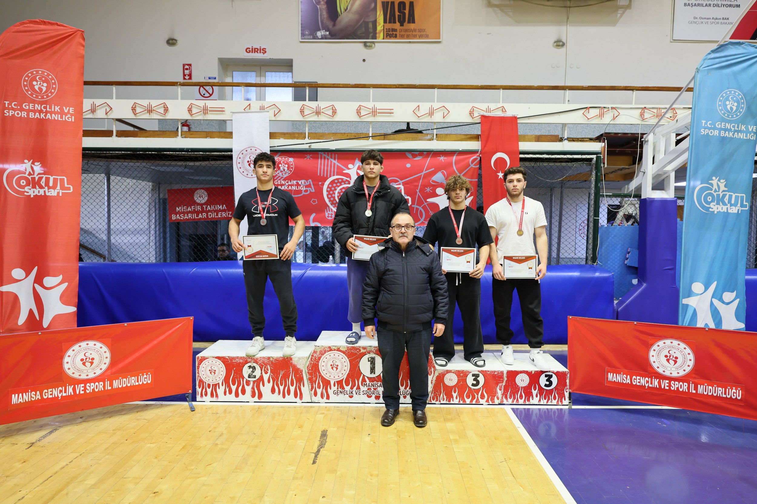 Manisa Okul Sporları Güreş Grup Müsabakaları Sona Erdi