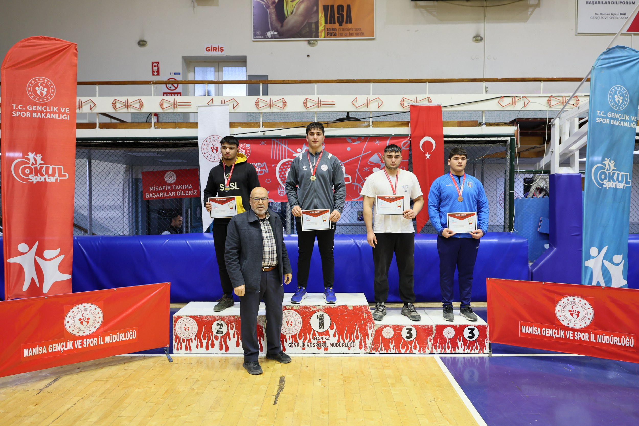 Manisa Okul Sporları Güreş Grup Müsabakaları Sona Erdi