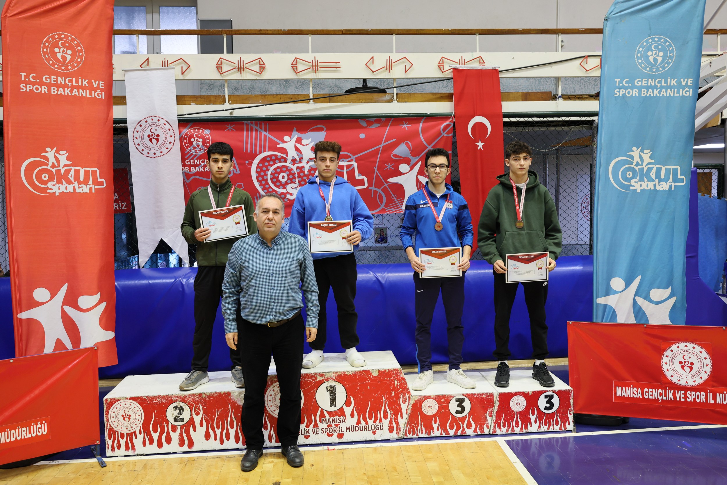 Manisa Okul Sporları Güreş Grup Müsabakaları Sona Erdi