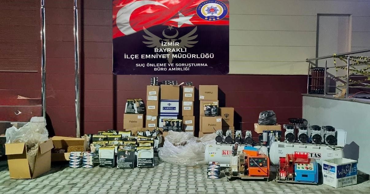 Ev görünümlü kaçak sigara imalathanesine operasyon!