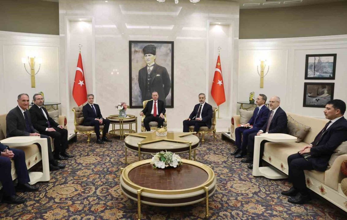 Cumhurbaşkanı Recep Tayyip Erdoğan, ABD Dışişleri Bakanı Antony Blinken’ı kabul etti