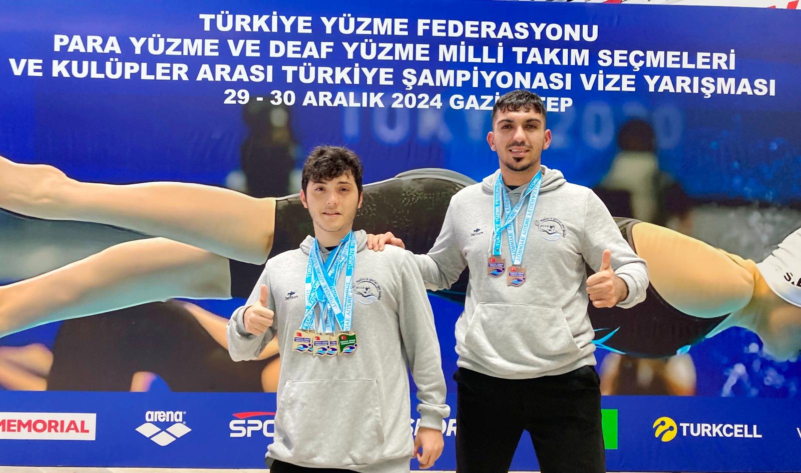 Manisalı Para yüzücüler Gaziantep’te kulaçları ile barajları aştı
