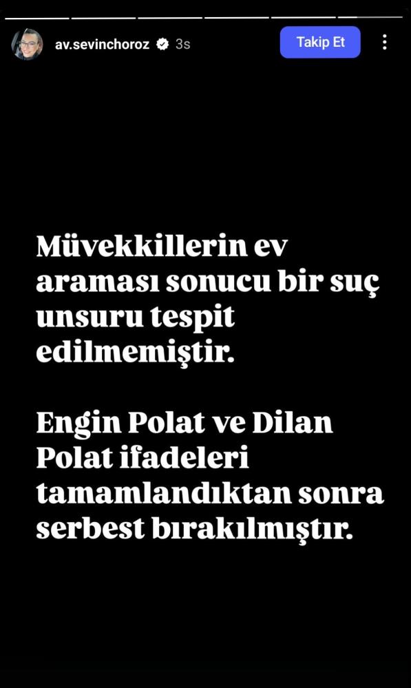 Gözaltına alınan Dilan ve Engin Polat serbest bırakıldı!