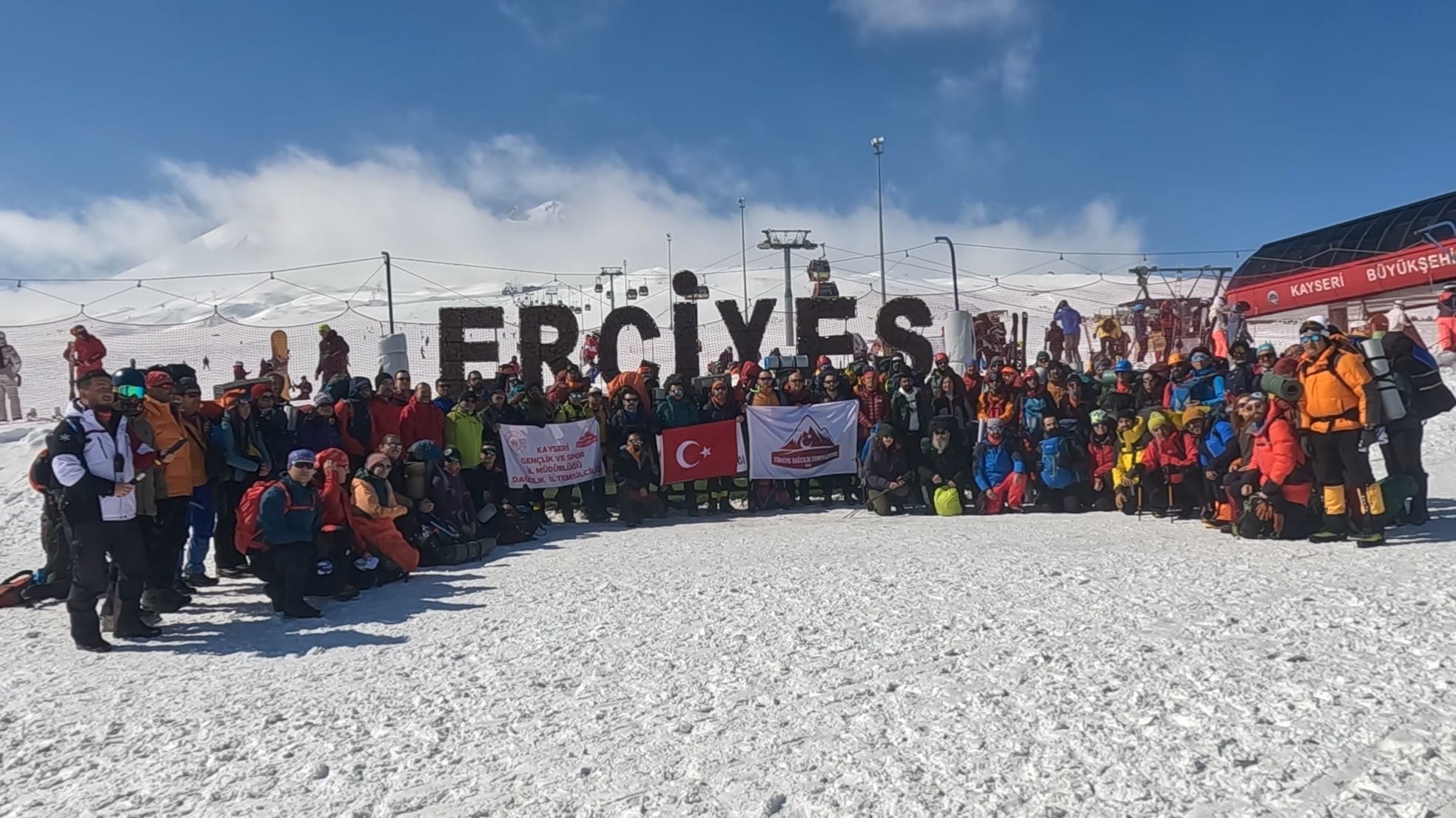 Zirve sporcularının 3917 metrelik Erciyes tırmanışı hikayesi