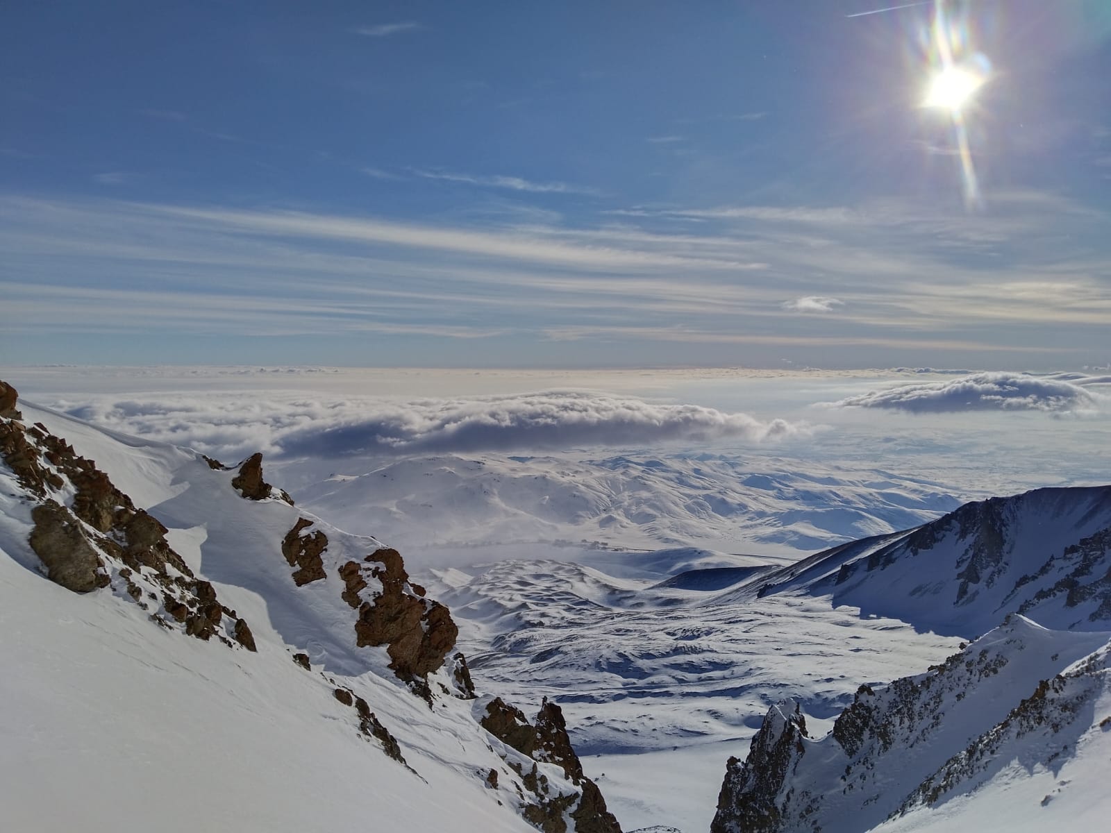 Zirve sporcularının 3917 metrelik Erciyes tırmanışı hikayesi