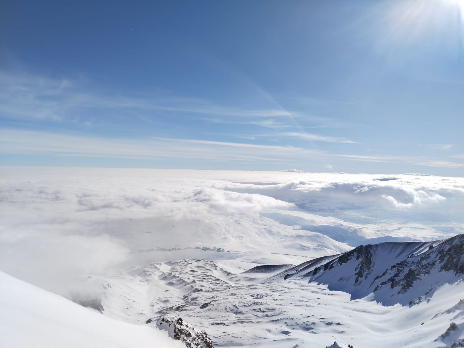 Zirve sporcularının 3917 metrelik Erciyes tırmanışı hikayesi