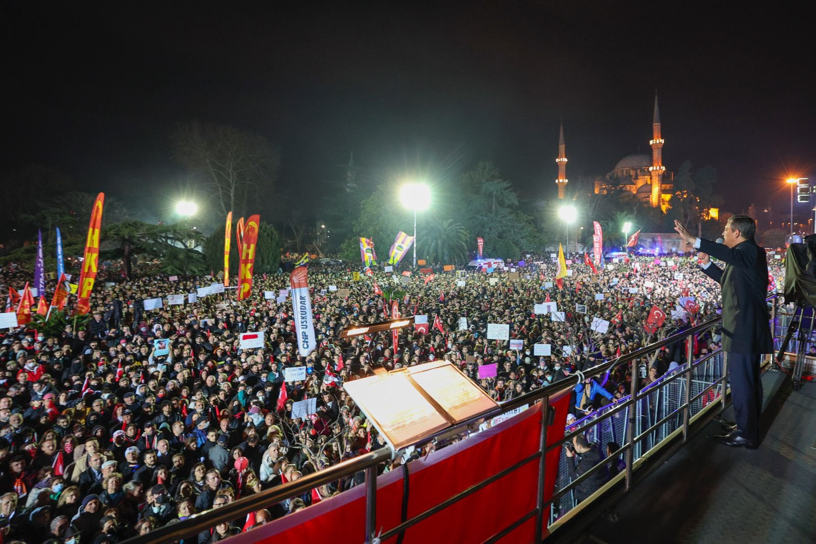 Saraçhane'de son miting