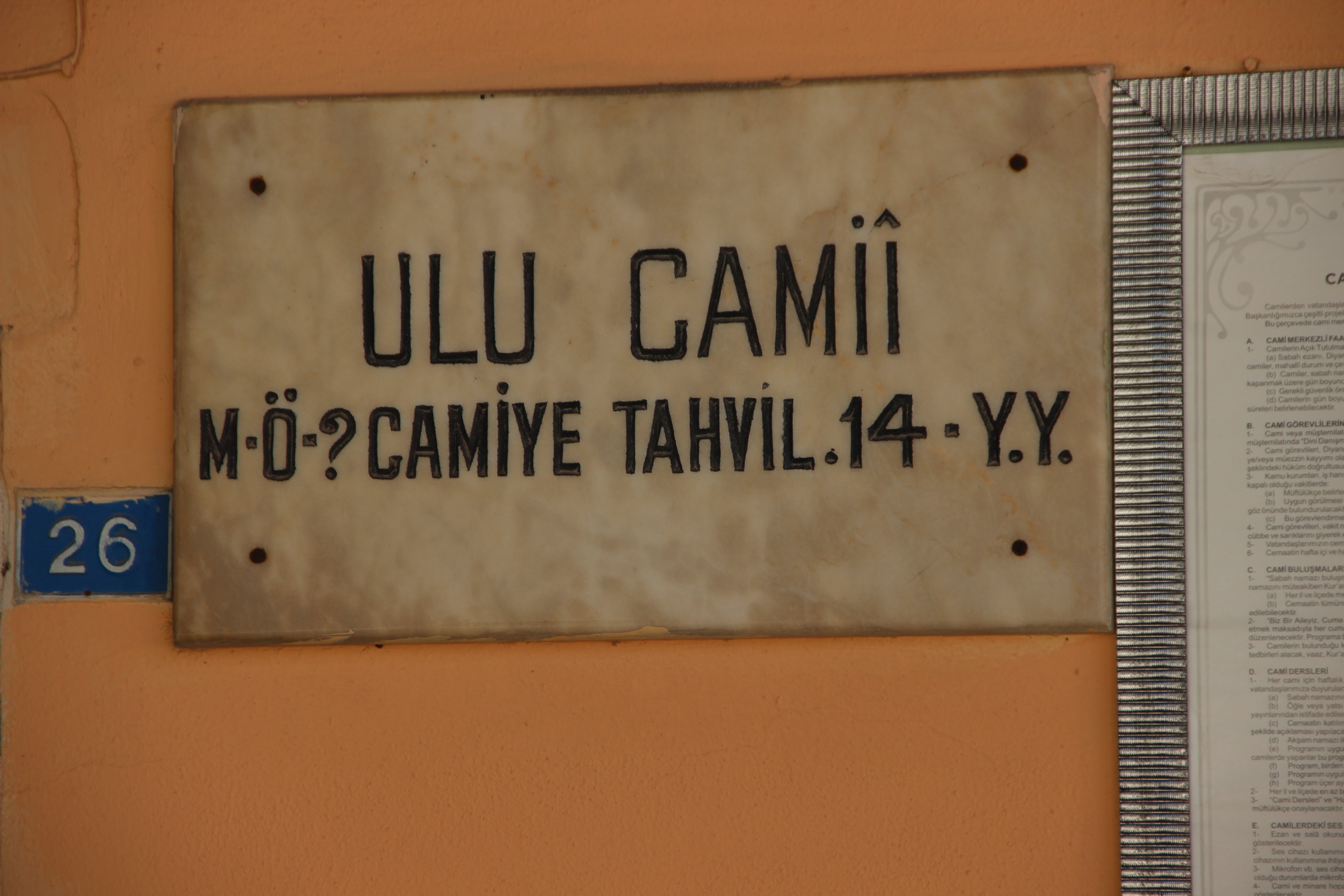 714 yıldır cami olarak kullanılıyor
