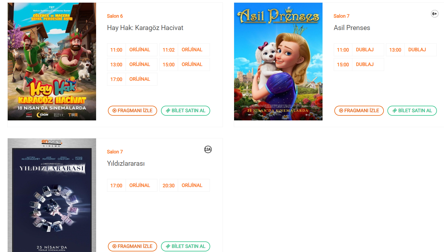 Turgutlu'da hangi filmler vizyonda?