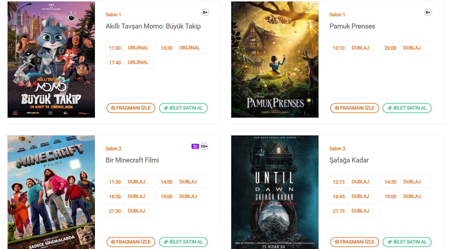 Turgutlu'da hangi filmler vizyonda?