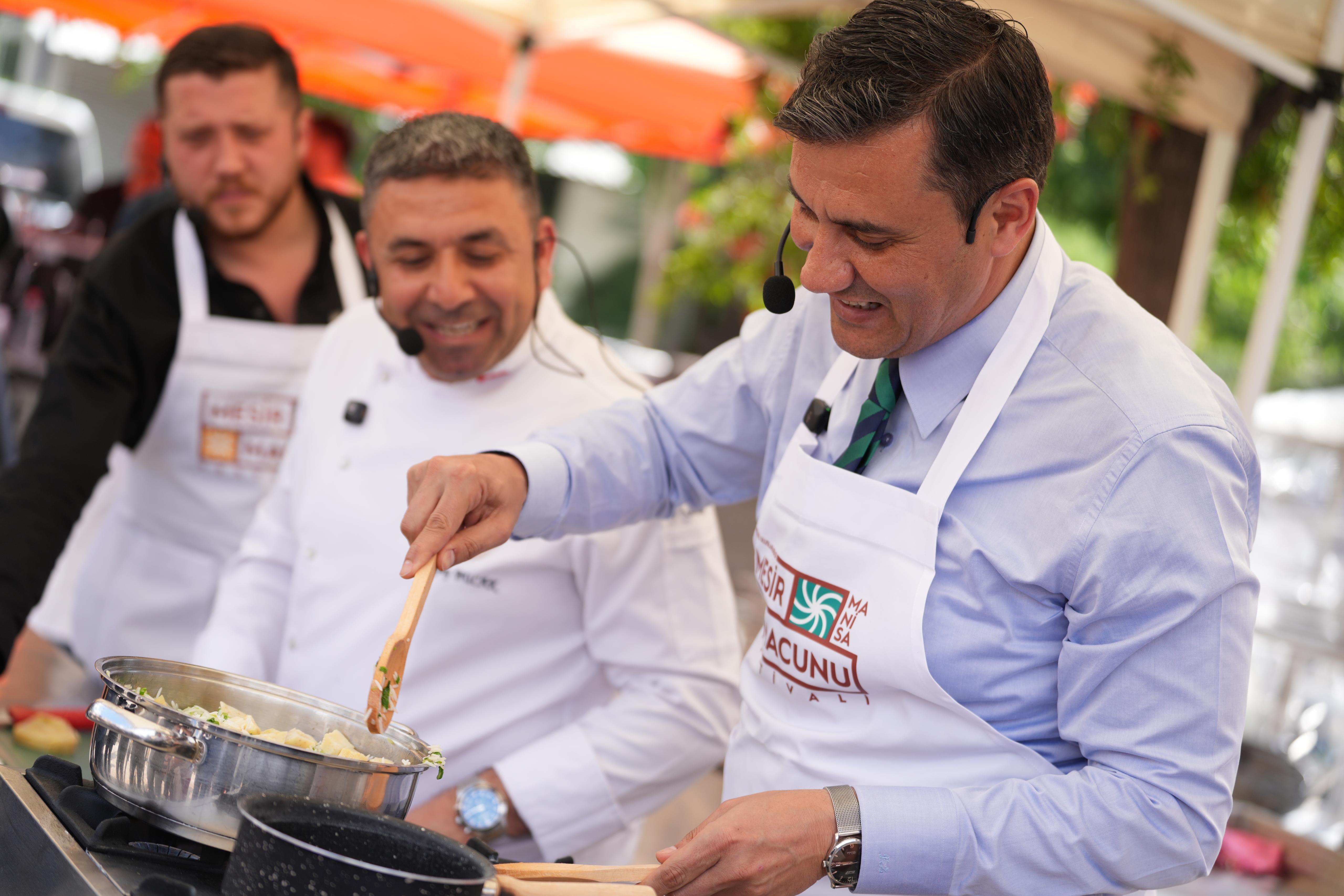 Gastronomi Panayırı’nda Başkan Zeyrek’ten “Enginarlı Mesirli Bahar Pilavı”